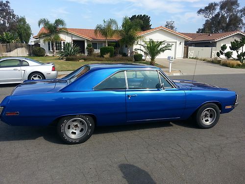 1971 dodge dart swinger hardtop 2-door 5.2l blue mopar 8 cylinder 318 cu.