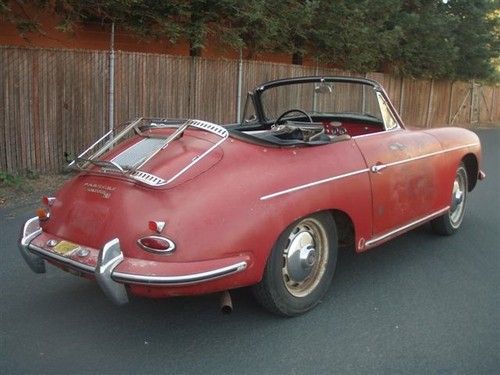 2 owner numbers matching ruby red porsche 356 b factory super90 cabriolet