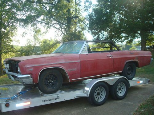 1966 chevrolet impala ss convertible 4speed project-documented 1 owner tenn. car