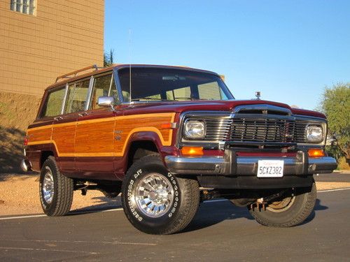 1983 jeep wagoneer limited, 4x4, v8, leather, a/c, 77k mi, lifted, new 31&#034; tires