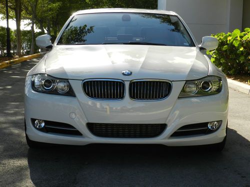 Bmw 3-series 335i white sedan fully loaded sport/navigation excellent condition