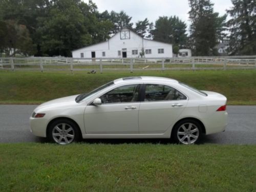 2004 acura tsx 4dr sedan 6spd manual one owner md inspected no reserve