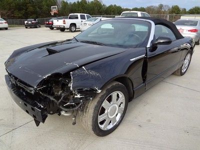 Repairable salvage damaged project 05 ford thunderbird low reserve 55k 50th anv