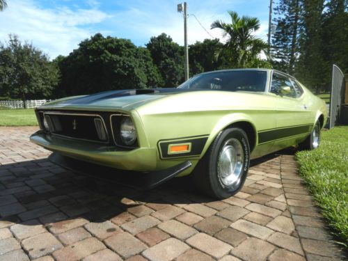 Nice 1973 ford mustang mach 1,351-v8,california car,auto,numbers matching,no res