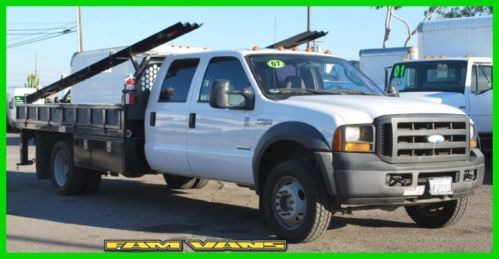 2007 ford f-450 4x4 sd crew cab flatbed