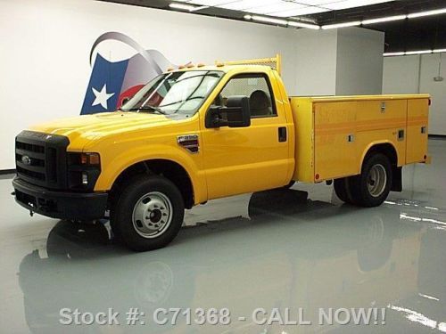 2008 ford f-350 reg cab diesel dually utility truck 29k texas direct auto