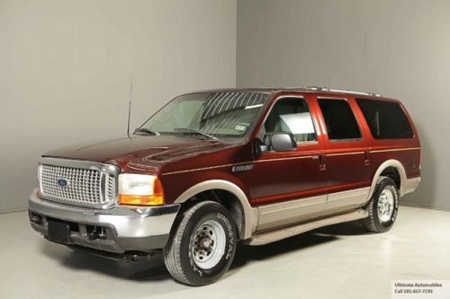 2000 ford excursion limited 8-pass dvd leather runboards v10 chrome clean carfax