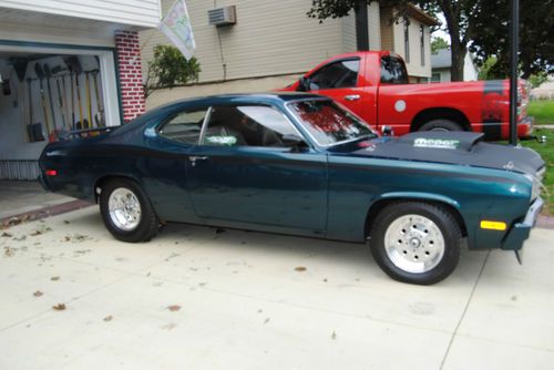 Buy used 1973 PLYMOUTH DUSTER WITH 1962 413 MAX WEDGE,EMERALD GREEN PEARL PAINT in Marysville