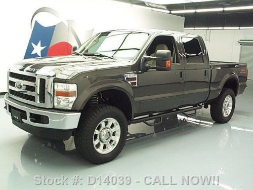 2008 ford f-250 crew cab diesel 4x4 lifted nav 20&#039;s 89k texas direct auto