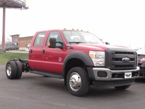 Red chassis 6.7l powerstroke diesel 4x4 4wd dually commercial work truck