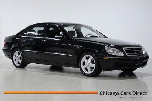 04 s430 sedan navigation bi-xenon 14-way seats memory bose 6cd clean low miles!