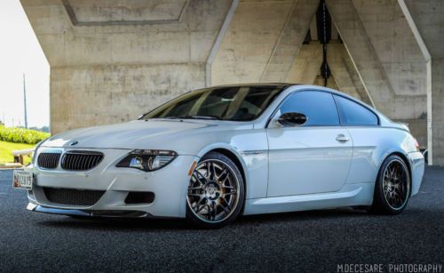 2007 alpine white/black bmw m6 - premium package - carbon fiber trim - modified