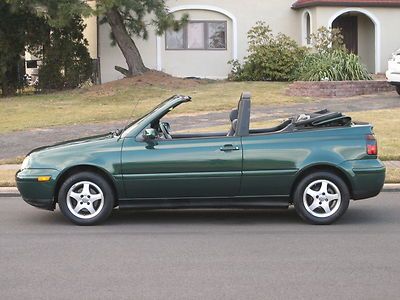 1999 vw cabrio gls convertible only 58k miles non smoker clean no reserve!!!