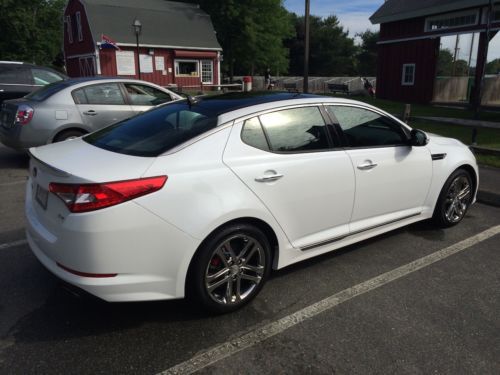 Buy used 2013 KIA Optima SXL, 4-Door 2.0L Turbo, White ...