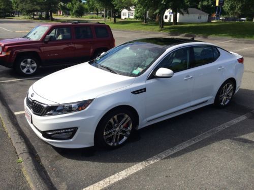 Buy used 2013 KIA Optima SXL, 4-Door 2.0L Turbo, White ...