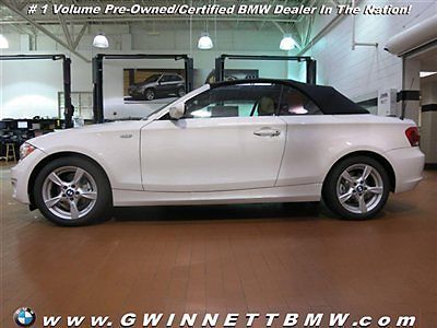 128i 1 series low miles 2 dr convertible automatic gasoline 3.0-liter dual overh