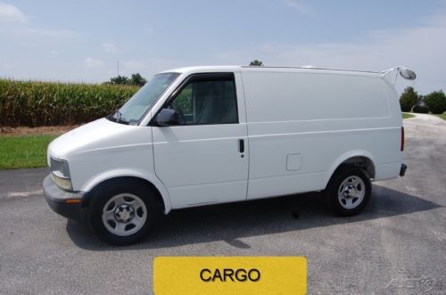2004 used 4.3l v6 automatic minivan/van cargo service work safari white power