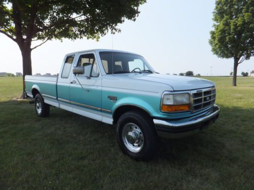 1996 ford f250 ex-cab xlt 2wd 7.3 diesel long bed super duty f350 f-350 f-250