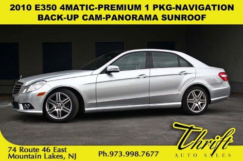 2010 e350 4matic-premium 1 pkg-navigation-back-up cam-panorama sunroof