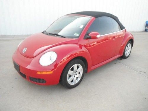 2007 volkswagen new beetle convertible auto leather 3 owners low miles