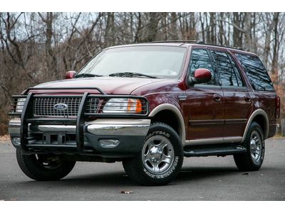 1999 ford expedition eddie bauer 4x4 v8 leather 4wd brushgrd only 49kmil