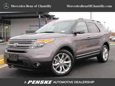 2013 ford explorer limited 4wd*302a pkg*rear dvd*nav*sync*20inch wheels*clean*