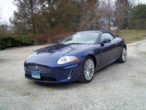 Beautiful low mileage jaguar xk in spectrum blue with caramel interior