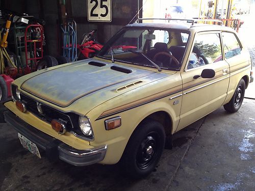 1977 honda cvcc hatchback rare automatic with factory air induction hood!