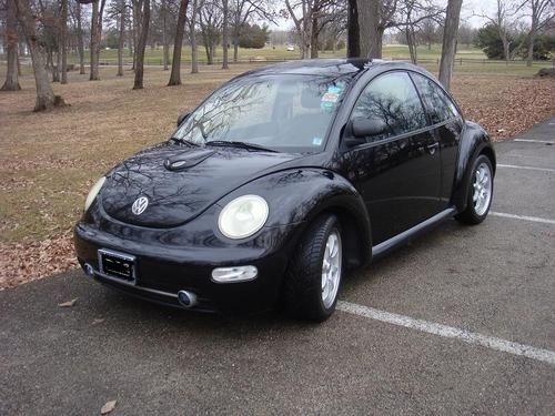 1998 vw beetle - custom hood scoop &amp; wheels - sweet car - great gas mileage!