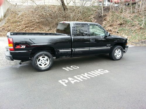 1999  chevrolet silverado ls 4x4 ~ extended cab~z71~black~one owner~