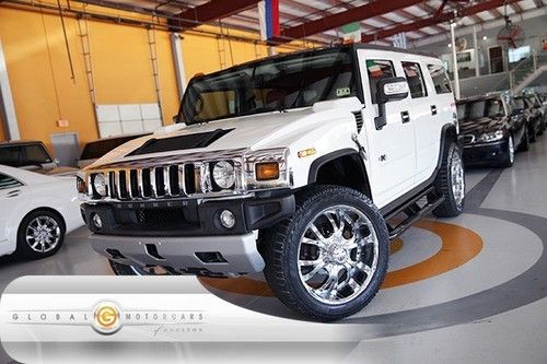 08 hummer h2 luxury 4wd bose 24s moonroof heat-sts 3rd-row running-boards