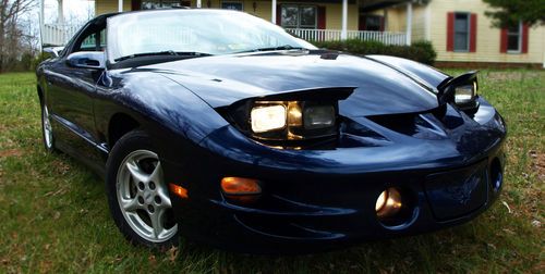 2001 pontiac firebird trans am - 5.7l ls1 v8 - t-tops - dark blue - no reserve!!