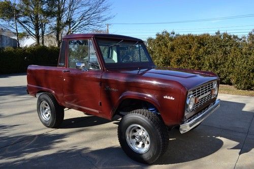 Beautifully restored example of excellent original rare mini-pickup style bronco