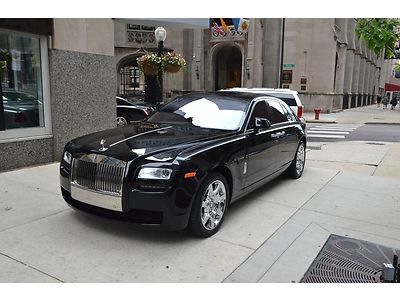 2012 rolls royce ghost 1 owner car black on black rear entertainment and more!!!