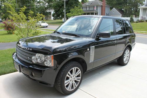 Gorgeous 2009 land rover range rover supercharged black on black