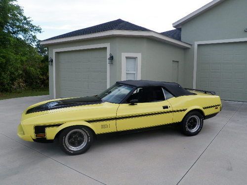 Ford mustang mach 1 convertible factory 4 speed