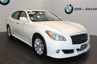 Moonlight white infiniti m56 navigation heated cooled seats sport