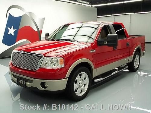 2008 ford f-150 lariat supercrew leather 20's 75k miles texas direct auto
