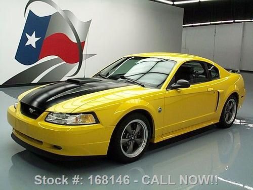 2004 ford mustang mach 1 5-spd leather shaker hood 69k texas direct auto