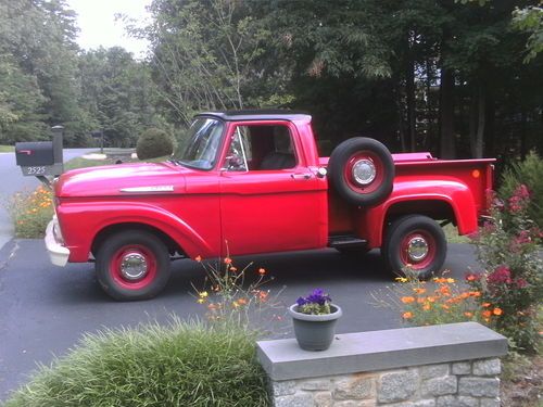 1961 ford f-100 step side pickup, 3-speed on the floor, dump bed, 6 cylinder