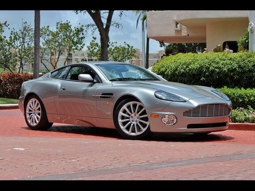 2002 aston martin vanquish skye silver only 8k! 1 owner! serviced showroom