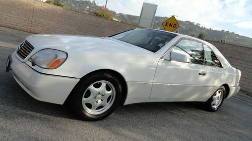 1996 mercedes s500 coupe. cl class s class coupe the flagship. white beauty.lqqk