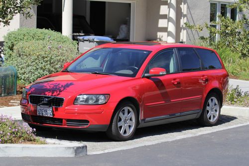 2007 volvo v50 2.4i wagon 4-door 2.4l - red