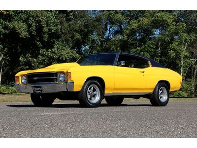 Awesome 1971 hot rod chevelle 350 posi yellow nice custom muscle car!