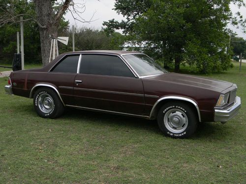 1978 chevrolet malibu classic coupe 2-door chevy v8 auto