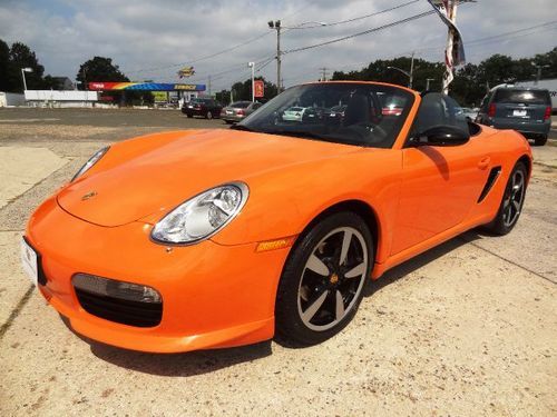 2008 porsche boxster orange limited edition sport chrono psm hot seats spoiler