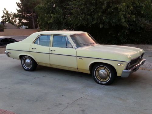 1972 chevrolet nova base sedan 4-door 5.7l