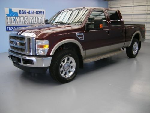 We finance!!!  2010 ford f-250 lariat 4x4 diesel heated leather sync texas auto