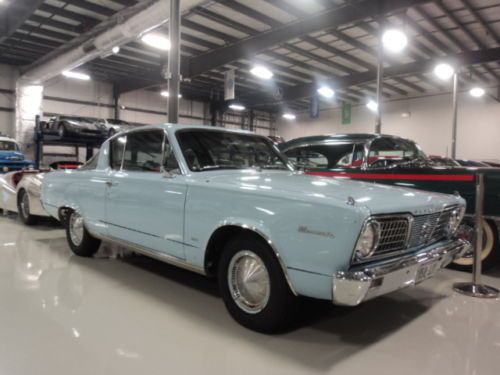 1966 plymouth barracuda. 2 owner ,rust free cali-texas car. 62k miles in ky