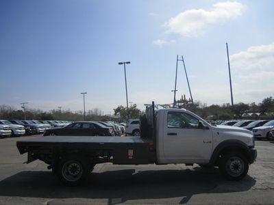 Brand new classic white 2012 ram 5500 heavy duty diesel flat bed pick up chassis